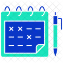 Planejador De Calendario Datas Organizacao Ícone