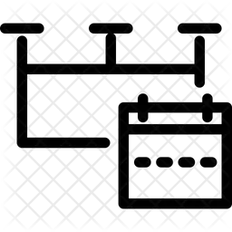 Calendário de planejamento  Ícone