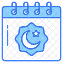 Ramadan Calendario Luna Icono