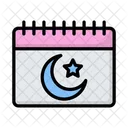 Calendario Ramdan Calendario Religion Icono