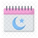 Calendario Ramdan Religion Calendario Icono