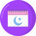 Calendario Ramdan Religion Calendario Icono