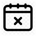 Remover Calendario Agendar Data Ícone