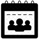 Reunioes De Calendario Reunioes Programacao Ícone