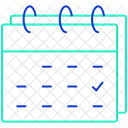 Calendario Semana Calendario Semana Icono