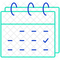 Calendario de la semana  Icono
