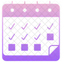 Calendario Semanal Calendario Semana Ícone