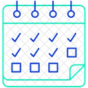 Calendario Semanal Calendario Semana Ícone