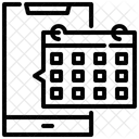 Calendario Telefono Movil Icono
