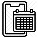 Calendário do smartphone  Ícone