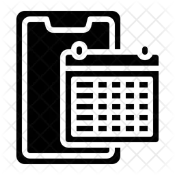 Calendário do smartphone  Ícone