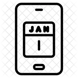 Smartphone calendário  Ícone