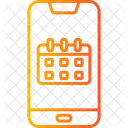 Calendario del teléfono inteligente  Icono