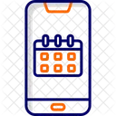 Calendario del teléfono inteligente  Icono