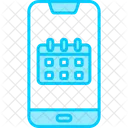 Calendario del teléfono inteligente  Icono