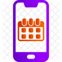 Calendario del teléfono inteligente  Icono