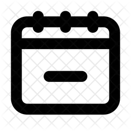 Subtração de calendário  Ícone