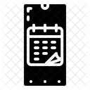 Telefono Datos Calendario Icono