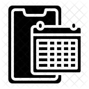 Calendario del teléfono inteligente  Icono