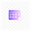 Horarios del calendario  Icono