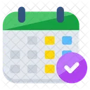 Calendario Verificado Agenda Agenda Icon