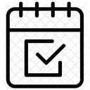 Calendario Verificato Pianificatore Programma Icon