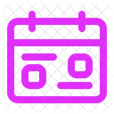Calendario y fecha  Icono
