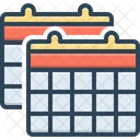 Calendars Almanac Timetable Icon