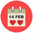 Calender Valentine Day Icon