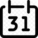 Interface Calendrier Date Mois Trente Trente Calendrier Date Semaine Jour Mois Icône