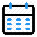 Calendrier Emploi Du Temps Jour Icône