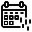 Calendrier Pluie Horaire Icône