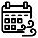 Calendrier Vent Jour Icône