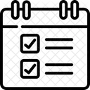 Calendrier Ordre Du Jour Evenement Icône