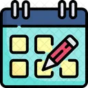 Calendrier Editeur Crayon Icon