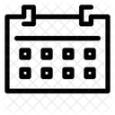 Calendrier Horaire Date Icône