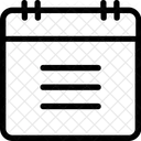 Calendrier  Icône