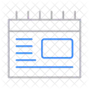 Calendrier  Icône