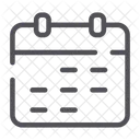 Calendrier  Icône