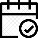 Calendrier Cheque Agenda Icône