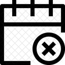 Calendrier X Ordre Du Jour Icône