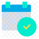 Approuve Calendrier Verifie Icône