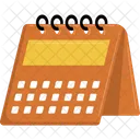 Calendrier de bureau  Icône