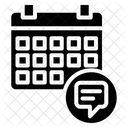 Horaire de discussion  Icône