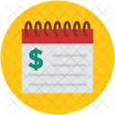 Calendrier financier  Icône