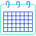 Grille de calendrier  Icône