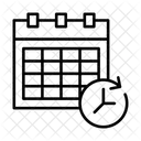 Calendrier Horaire Heure Icône