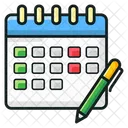 Calendrier Calendrier Organisateur Devenements Icône