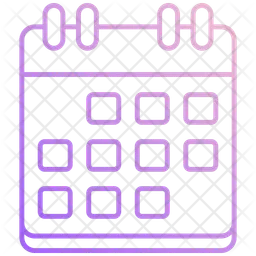 Calendrier mensuel  Icône