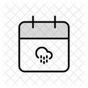 Calendrier Meteo Calendrier Horaire Icône